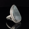 Sterling Silver Moss Agate Ring Size 7