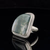 Sterling Silver Moss Agate Ring Size 7
