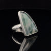 Sterling Silver Moss Agate Ring Size 8
