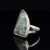 Sterling Silver Moss Agate Ring Size 8