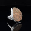 Sterling Silver Ammonite Ring Size 5