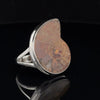 Sterling Silver Ammonite Ring Size 9