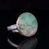 Sterling Silver Variscite Ring Size 10