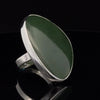 Sterling Silver Adjustable Nephrite Jade Ring