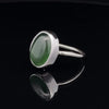 Sterling Silver Nephrite Jade Ring Size 7