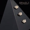 14k Yellow Gold Triple Crown Labradorite and CZ Threadless End