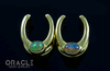 1/2" (12.5mm) Brass Saddles with Ethiopian Opals