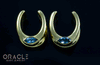 1/2" (12.5mm) Brass Saddles with Swiss Topaz