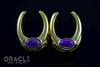 1/2" (12.5mm) Brass Saddles with Copper Purple Turquoise