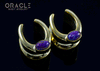 1/2" (12.5mm) Brass Saddles with Copper Purple Turquoise