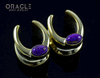 1/2" (12.5mm) Brass Saddles with Copper Purple Turquoise