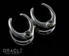 1/2" (12.5mm) White Brass Saddles with Faceted Peridot