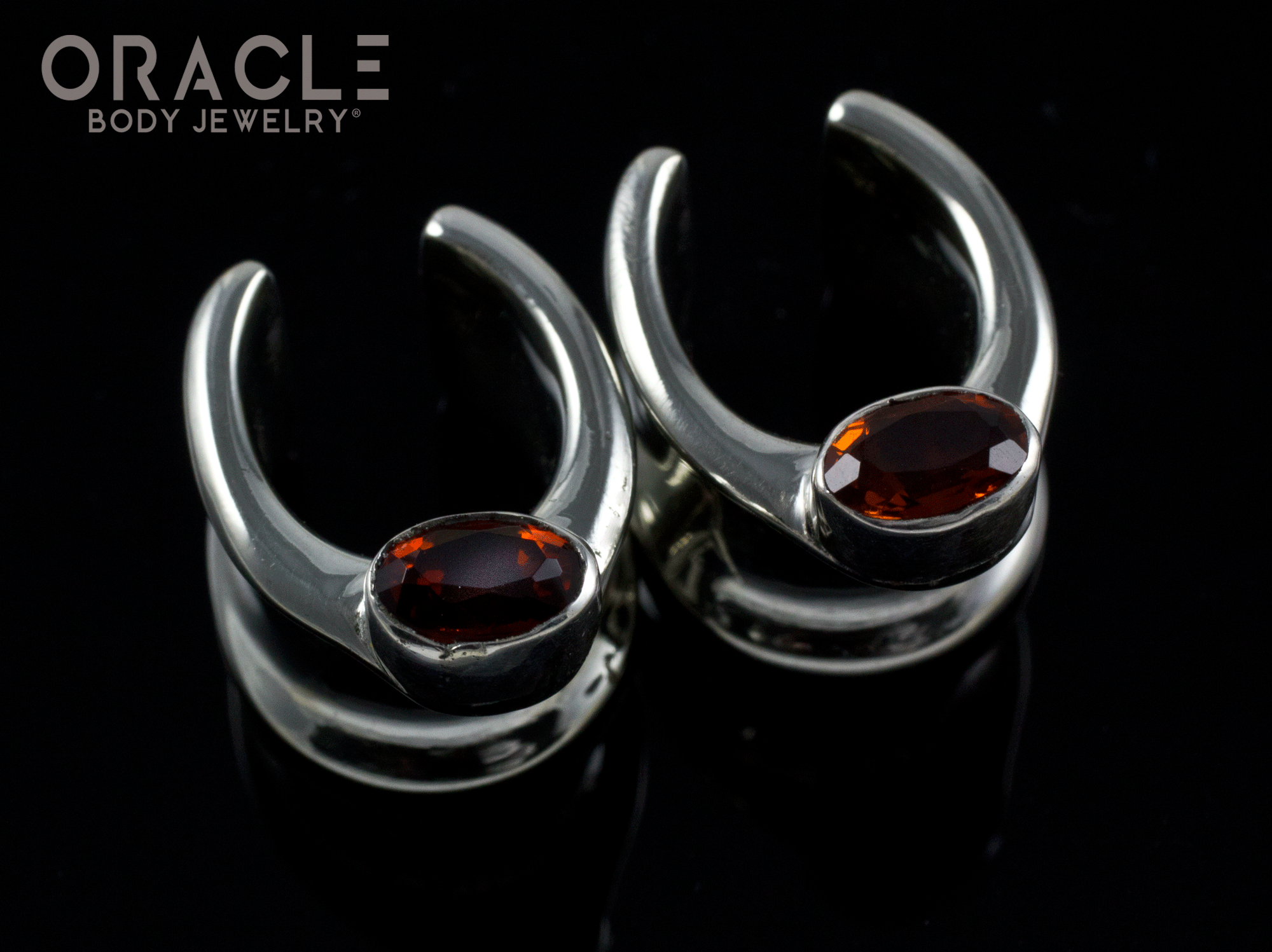 1/2" (12.5mm) White Brass Saddles with Faceted Citrine