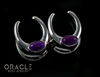 1/2" (12.5mm) White Brass Saddles with Copper Purple Turquoise