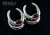 1/2" (12.5mm) White Brass Saddles with Faceted Citrine
