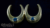 5/8" (16mm) Brass Saddles with Swiss Topaz