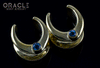 5/8" (16mm) Brass Saddles with Swiss Topaz