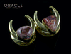 5/8" (16mm) Brass Saddles with Matrix Opals