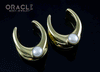 3/4" (19mm) Brass Saddles with Pearls