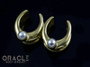 3/4" (19mm) Brass Saddles with Pearls