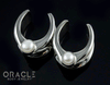 3/4" (19mm) White Brass Saddles with Pearls