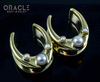 7/8" (22mm) Brass Saddles with Pearls