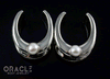 7/8" (22mm) White Brass Saddles with Pearls