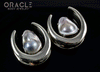 1-1/4" (32mm) White Brass Saddles with Pearls