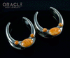 1-1/4" (32mm) White Brass Saddles with Spiny Oyster