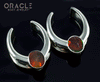 1-1/4" (32mm) White Brass Saddles with Ammolites