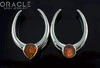 1-1/2" (38mm) White Brass Saddles with Ammolites