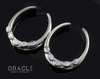 1-3/4" (44mm) White Brass Saddles with Moonstone