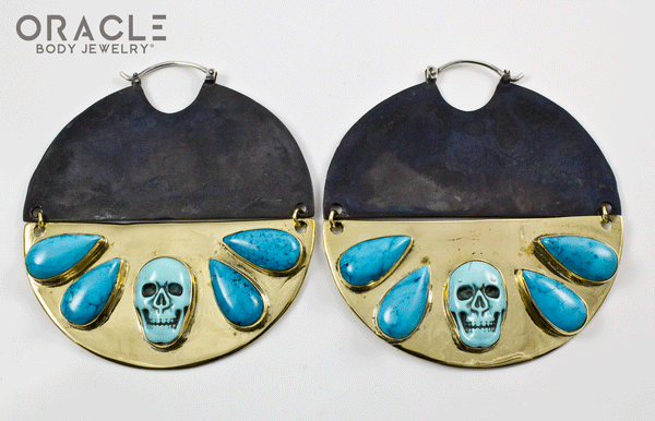 C.R.E.A.M with Synthetic Turquoise Skulls and Accents