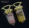Zuul Weights with Mookaite and Gold and Red Rutilated Quartz Accents