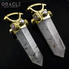 Zuul Weights with Tourmalated Quartz and Pearls and Lattice Sunstone
