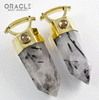 Zuul Weights with Tourmalated Quartz and Fire Agate and Red Rutilated Quartz