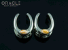 1/2" (12.5mm) White Brass Saddles with Spiny Oyster