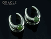 1/2" (12.5mm) White Brass Saddles with Nephrite Jade