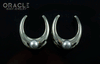 3/4" (19mm) White Brass Saddles with Pearls
