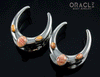 1" (25mm) White Brass Saddles with Spiny Oyster