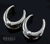 1" (25mm) White Brass Saddles with Pearls