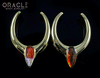 1-1/4" (32mm) Brass Saddles with Ammolites