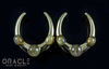 1-1/4" (32mm) Brass Saddles with Rutilated Quartz