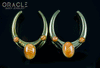 1-1/4" (32mm) Brass Saddles with Spiny Oyster