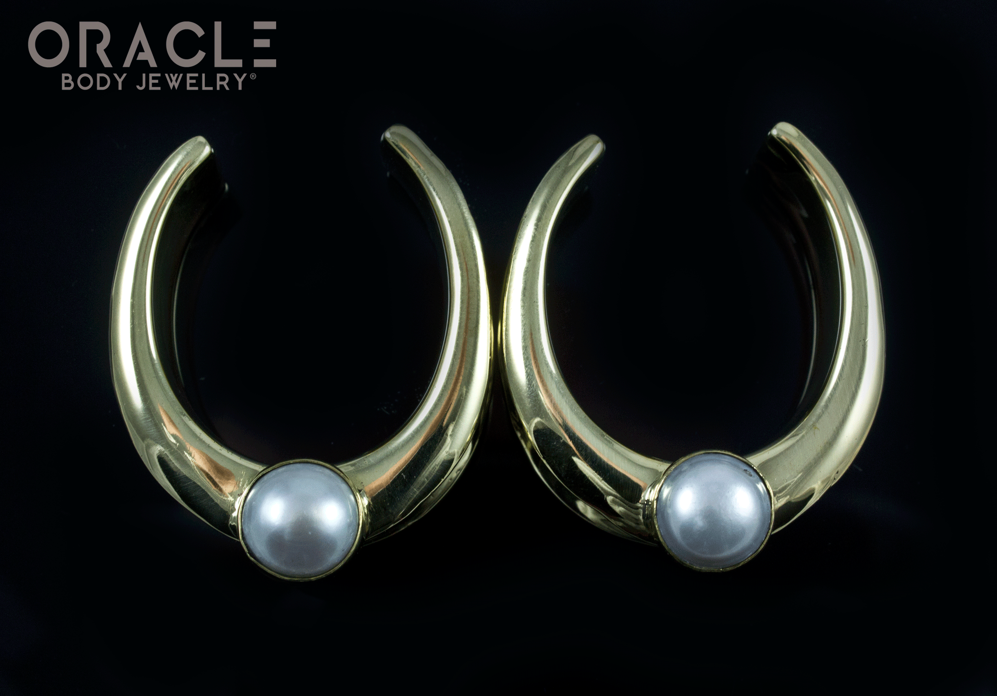 1-1/4" (32mm) Brass Saddles with Pearls
