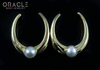 1-1/4" (32mm) Brass Saddles with Pearls