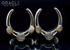 1-1/4" (32mm) Brass Saddles with Rutilated Quartz