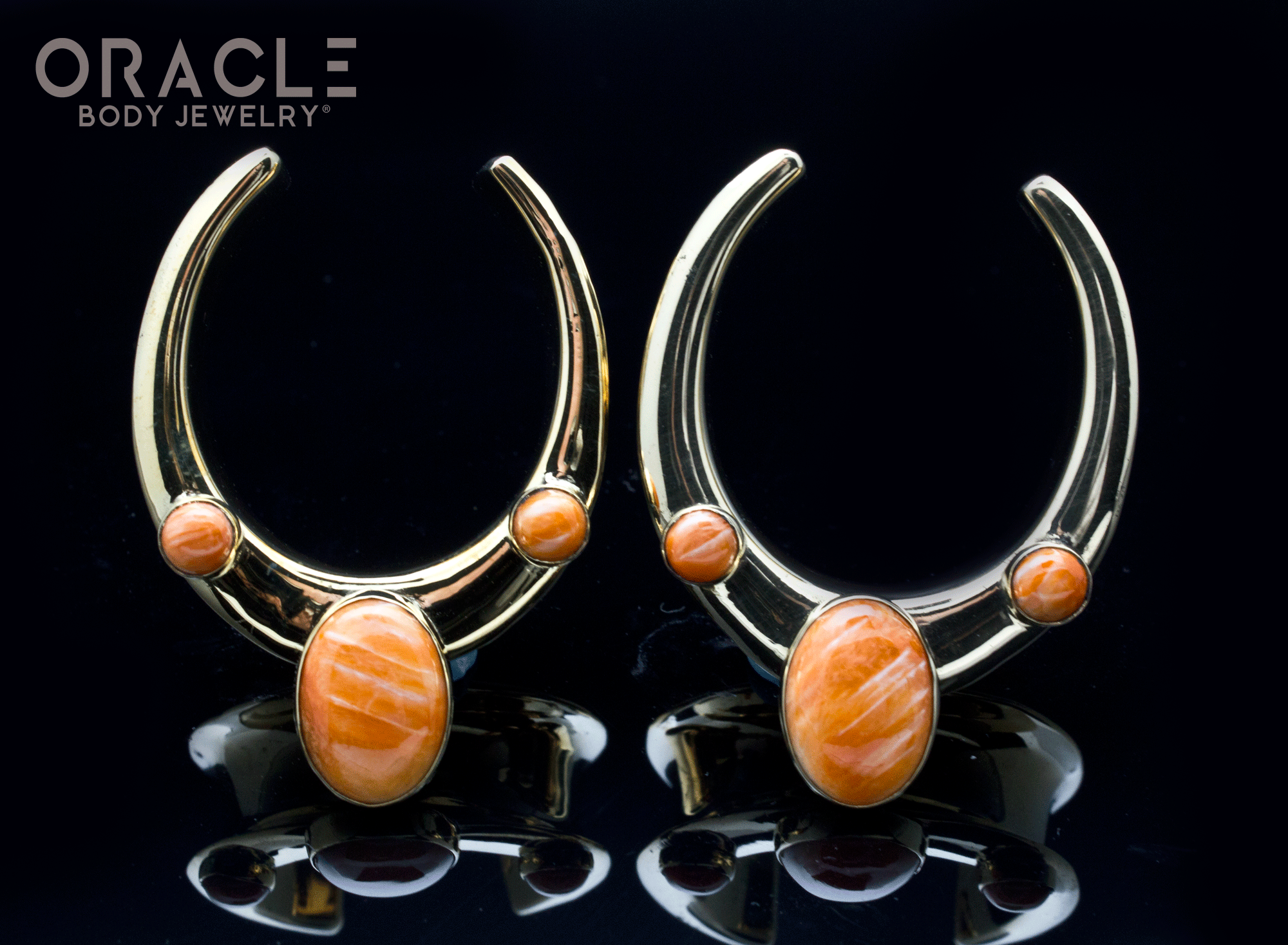 1-1/4" (32mm) Brass Saddles with Spiny Oyster
