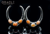 1-1/4" (32mm) White Brass Saddles with Spiny Oyster Shell