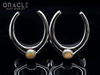 1-1/4" (32mm) White Brass Saddles with Faceted Ethiopian Opals